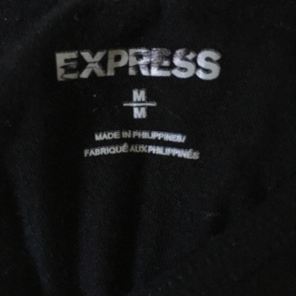 Express Black Crop Top - Picture 5 of 6